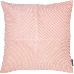 Liviza Sierkussen velvet geplooid roze - Velvet - Vierkant