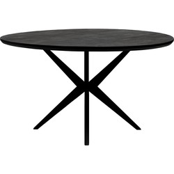Kick eettafel Havard - 140cm - Zwart