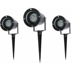 Groenovatie Prikspot Tuinverlichting, Waterdicht IP65, GU10 Fitting, 3-Pack