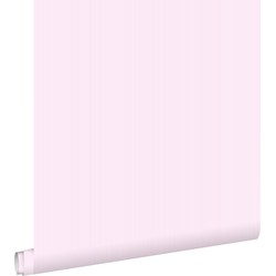 ESTAhome behang fijne strepen licht roze - 53 cm x 10,05 m - 115708