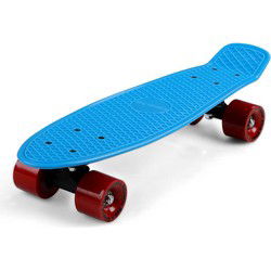 Skateboard Retro 57 cm Blauw-Rood