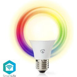 Nedis WIFILRC10E27 Smartlife Multicolour Lamp Wi-fi E27 806 Lm 9 W Rgb / Warm To Cool White Android™ / Ios Peer