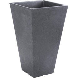 Pro Garden bloempot - antraciet grijs - 35x 35 x 55 cm - Buiten - Plantenpotten