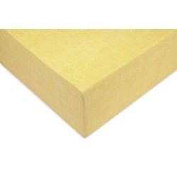 Zo!Home Hoeslaken Lino fitted sheet Aspen Yellow 180 x 210 220 cm