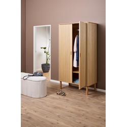 Kledingkast Naturel Eiken Fineer - 100x55x200cm - Rustam