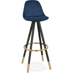 CHICAGO design barkruk 41x41x97 cm Blauw