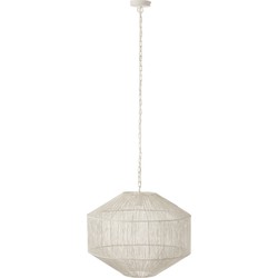 Hanglamp | metaal | wit | 60x60x (h)48 cm