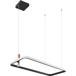 Industriële hanglamp Coco - L:75.5cm - LED - Metaal - Zwart