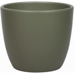 Floran Plantenpot - groen - mat - keramiek - 17 x 15 cm - Plantenpotten