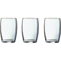 6x Stuks kleine waterglazen/drinkglazen 160 ml - Drinkglazen