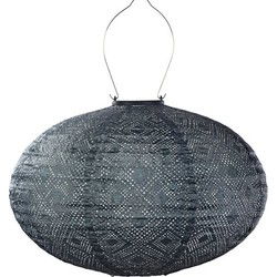 Lumiz solar lampion oval 40 - mosaic - grijs/blauw