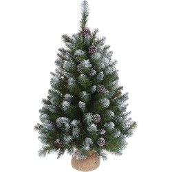 Triumph Tree Empress Kunstkerstboom in Jute - H90 x Ø71 cm - Frosted Green