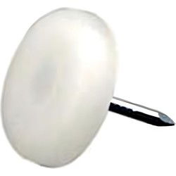 Meubelglijder nylon wit 30mm 12st