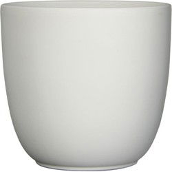 Mica Decorations Tusca Bloempot - 22x22x20 cm - Keramiek - Wit