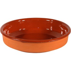 1x Terracotta tapas borden/schalen 40 cm - Snack en tapasschalen