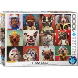 Eurographics Eurographics puzzel Funny Dogs - Lucia Heffernan - 1000 stukjes