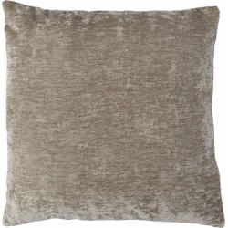 House of Nature kussen velvet taupe 45x45cm