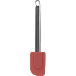 La Cucina Pannenlikker - zilver/rood - RVS/Siliconen - 24 cm - Keukengerei - Keukenspatels