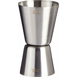 Cosy & trendy Drank/cocktail barmaatje - maatbeker - RVS - 2/3cl - Maatbekers