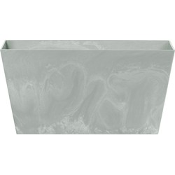 Prosperplast Plantenbak - kunststof - 40 x 20 x 15 cm - lichtgrijs - Plantenbakken