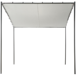 Beliani VIMINO - Tuin pergola-Grijs-Polyester, Staal