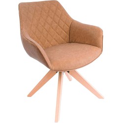 Feel Furniture - Eetkamerstoel - Owen - Cognac