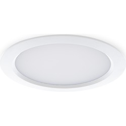 Groenovatie LED Paneel Plafondlamp 30W, Rond ⌀23cm, Warm Wit, Inbouw