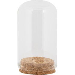 Clayre & Eef Glazen Stolp Ø 5x8 cm Transparant Glas