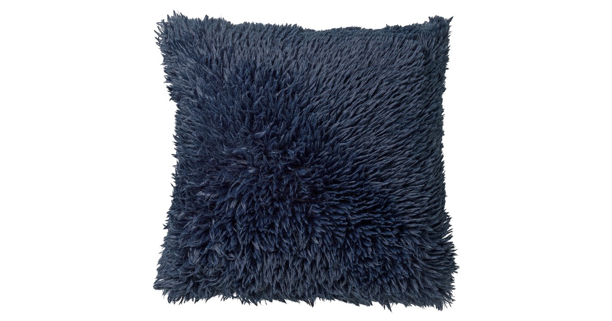 Dutch Decor FLUFFY - Kussenhoes unikleur Insignia Blue 60x60 cm - Dutch Decor