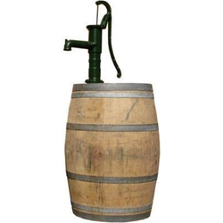 Vat 225 liter met pomp onbehandeld