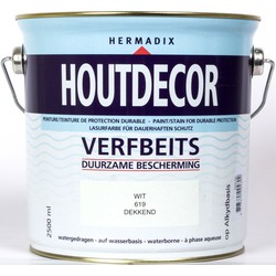 Houtdecor 619 wit 2500 ml - Hermadix