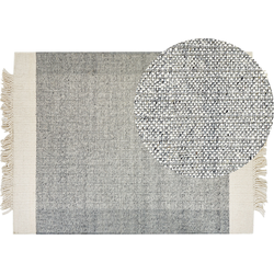 TATLISU - Modern vloerkleed - Gebroken wit - 140 x 200 cm - Wol