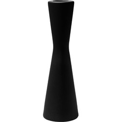 Laura kandelaar - Mat zwart - 6,5 x 21 cm