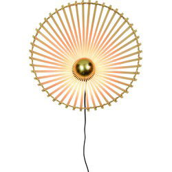 Wandlamp Bromo - Bamboe - Asymmetrisch - Ø50cm