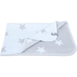 Baby's Only Gebreide ledikantdeken - Baby deken Star - Baby Blauw/Grijs