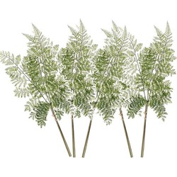5x Groene bosvaren kunsttak 58 cm - Kunstplanten