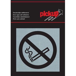Route Alu Picto 80 x 80 mm Aufkleber Rauchen nicht erlaubt - Pickup