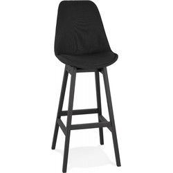 TERESA design barkruk 56x48x112 cm Zwart