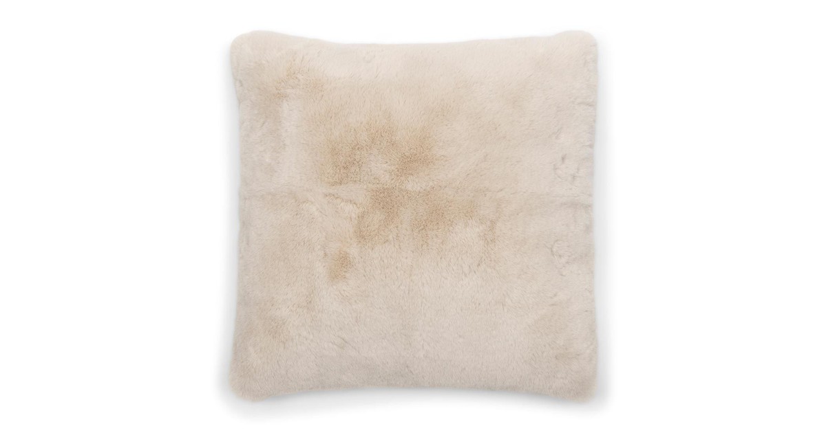 Faux Fur Pillow Cover beige 50x50