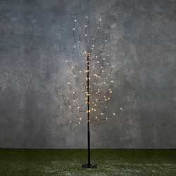 Luca Lighting Boom met Warm Witte LED Verlichting - H150 x Ø15 cm - Zwart