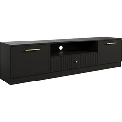 Meubella TV-Meubel Dream - Mat zwart - 180 cm