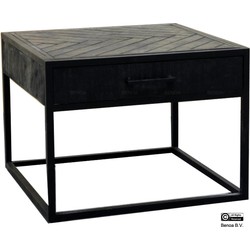 Benoa Jax 1 Drawer Coffee Table Black 60 cm