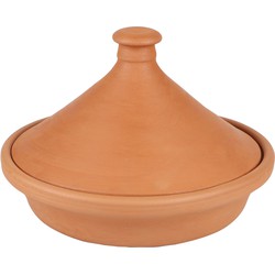 Urban Living Tajine aardewerk - Agadir - terracotta - D26 x H17 cm - Oosterse stoofpan/kookpot - Kookpannen