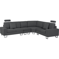 Beliani STOCKHOLM - Modulaire Sofa-Grijs-Polyester