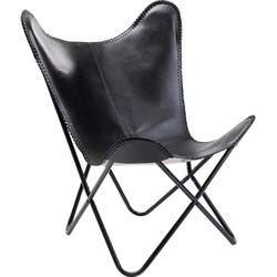 Kare Fauteuil California Leather Black