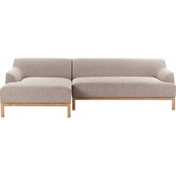 Beliani SOSJO - Hoekbank-Bruin-Polyester