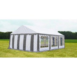 Classic Plus Partytent PVC 5x6x2 mtr in Wit-Grijs