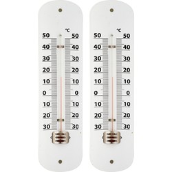 2x Thermometer voor binnen en buiten - Buitenthermometers