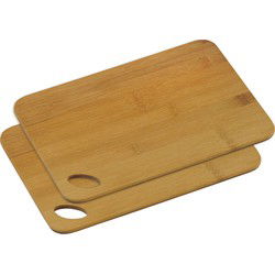 Bamboe houten snijplank - 2x - 21 x 30 cm - Keuken benodigdheden - Snijplanken