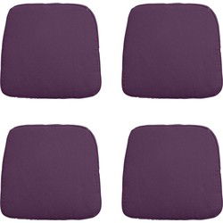 Madison -  Zitkussen Wicker Panama purple - Ca. 48x48 cm - Set van 4